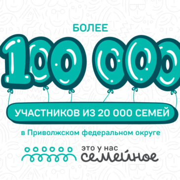 Более 100 тысяч жителей Приволжского федерального округа стали участниками конкурса «Это у нас семейное»